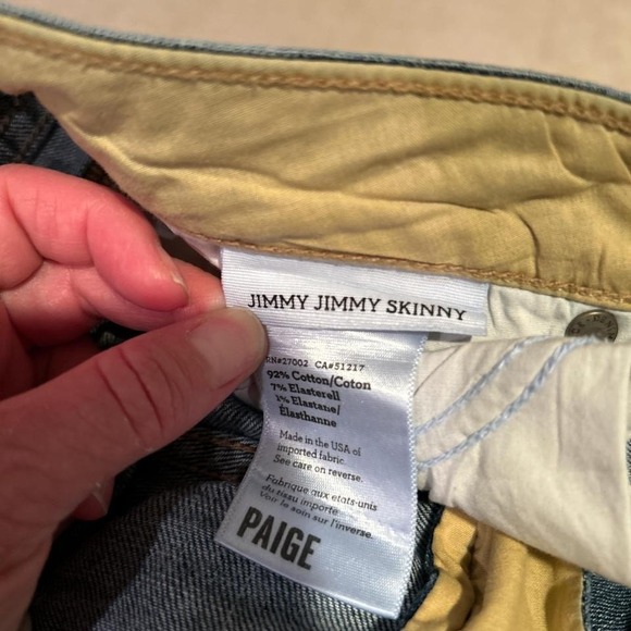 Paige Jimmy Jimmy Skinny Jeans Size 27 - Picture 2 of 4